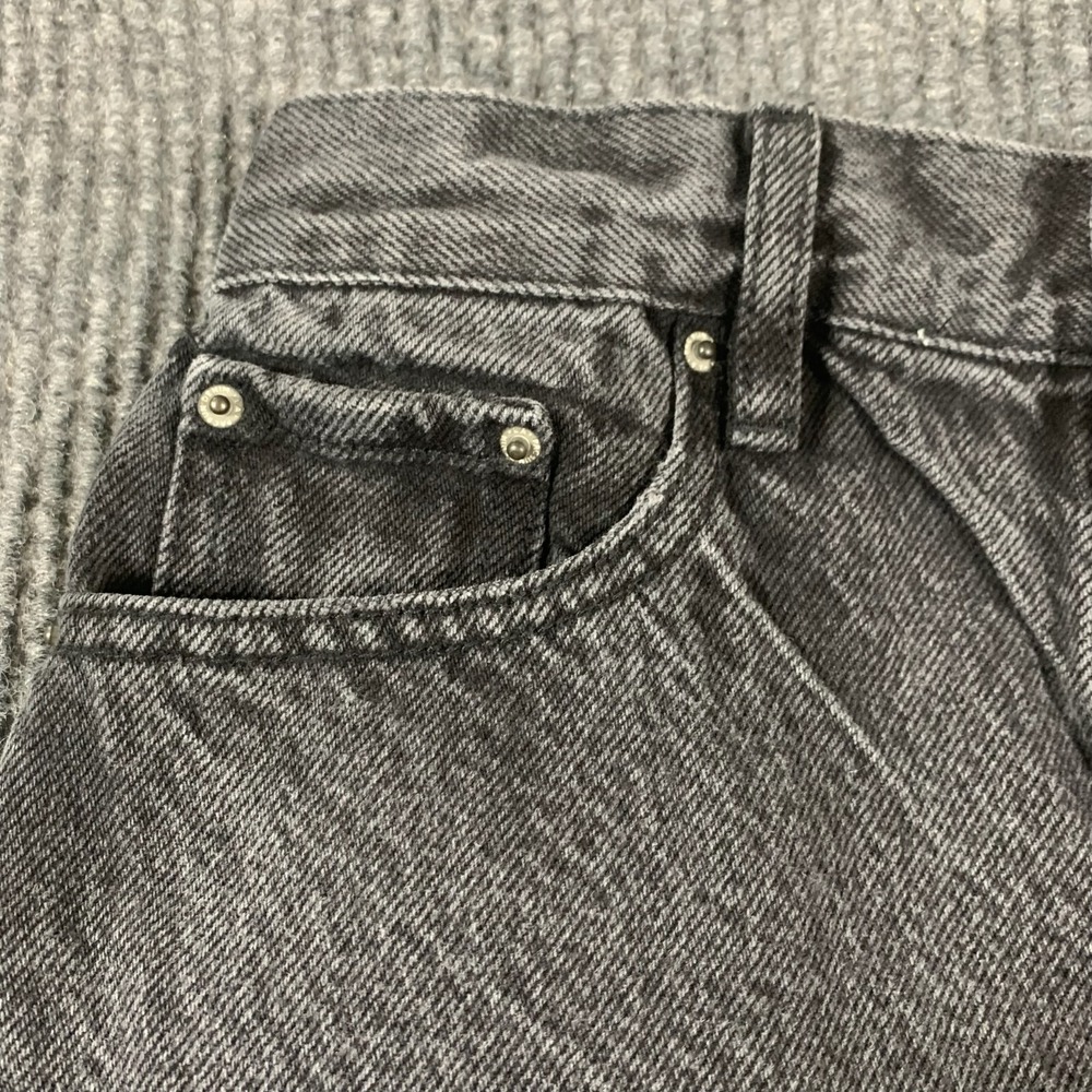 Pacsun Jeans Womens 25  Black Denim Dad Jean Distressed Baggy High‎ Rise 25x30 - Picture 9 of 16